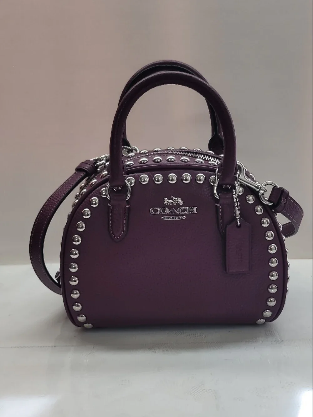 COACH Sydney Satchel With Rivets